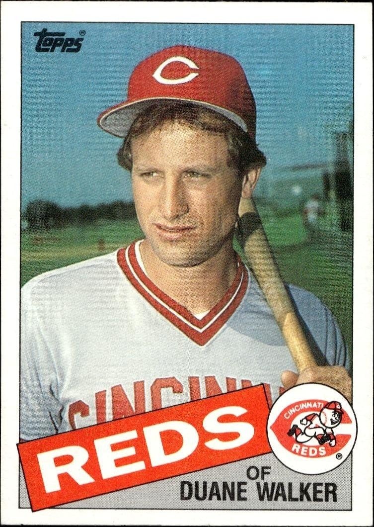 1985 Topps Duane Walker #441 trading card
