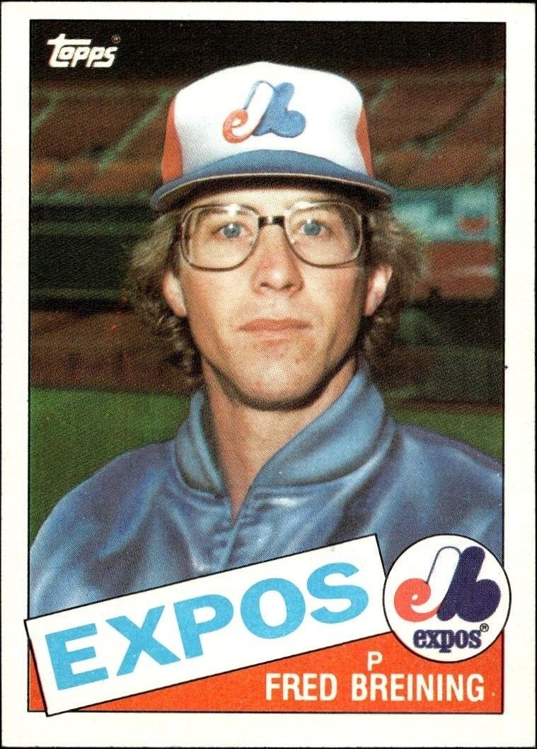 1985 Topps Fred Breining #36 trading card