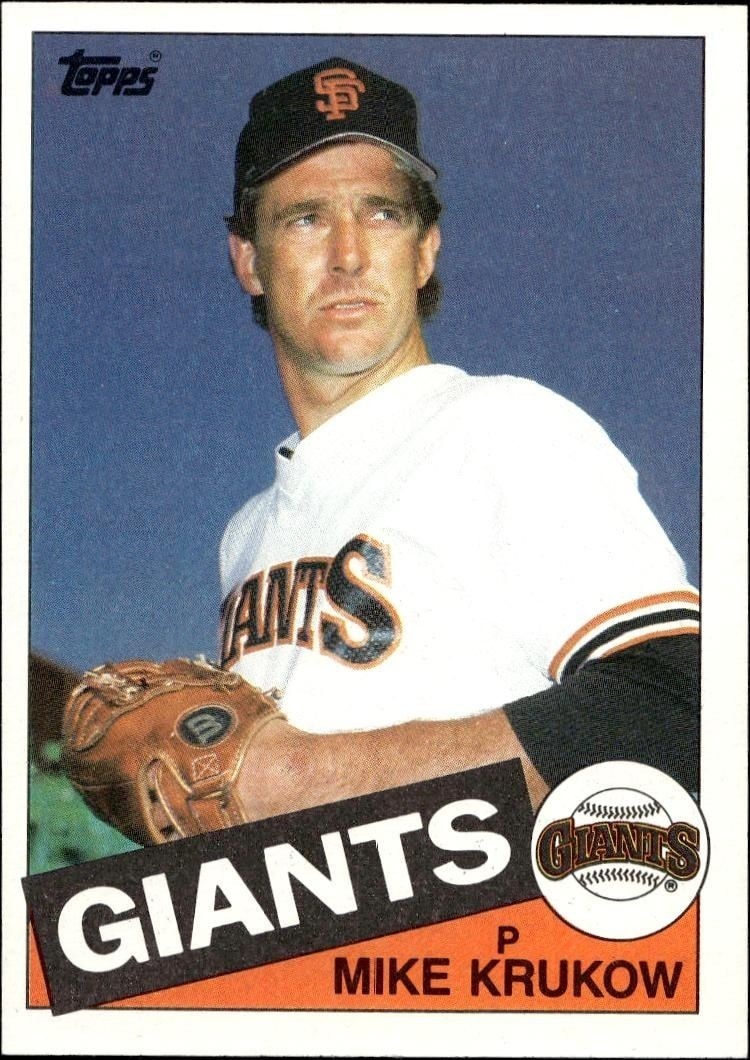 1985 Topps Mike Krukow #74 trading card