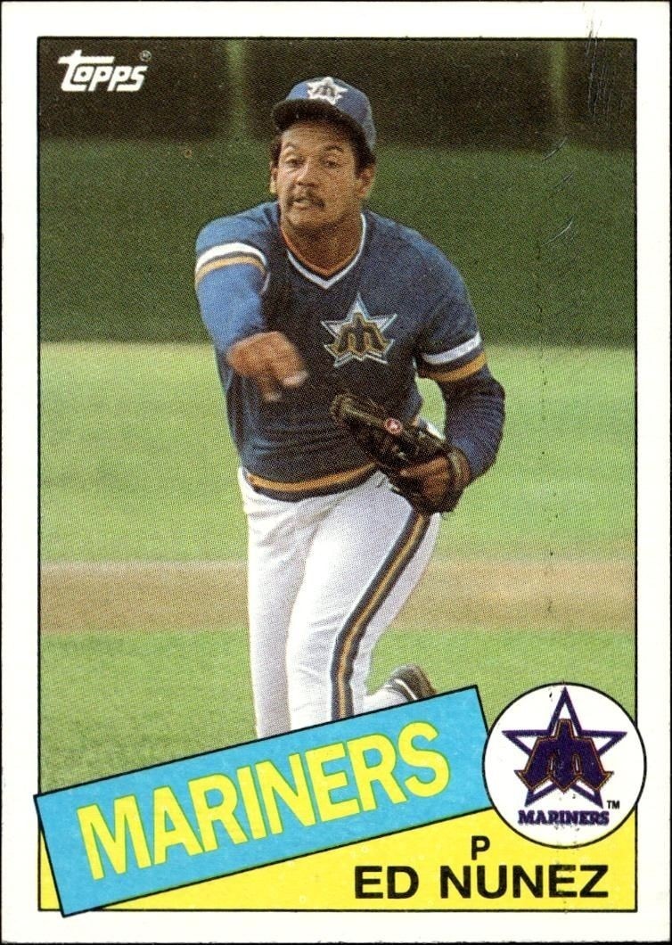 1985 Topps Ed Nunez #34 trading card