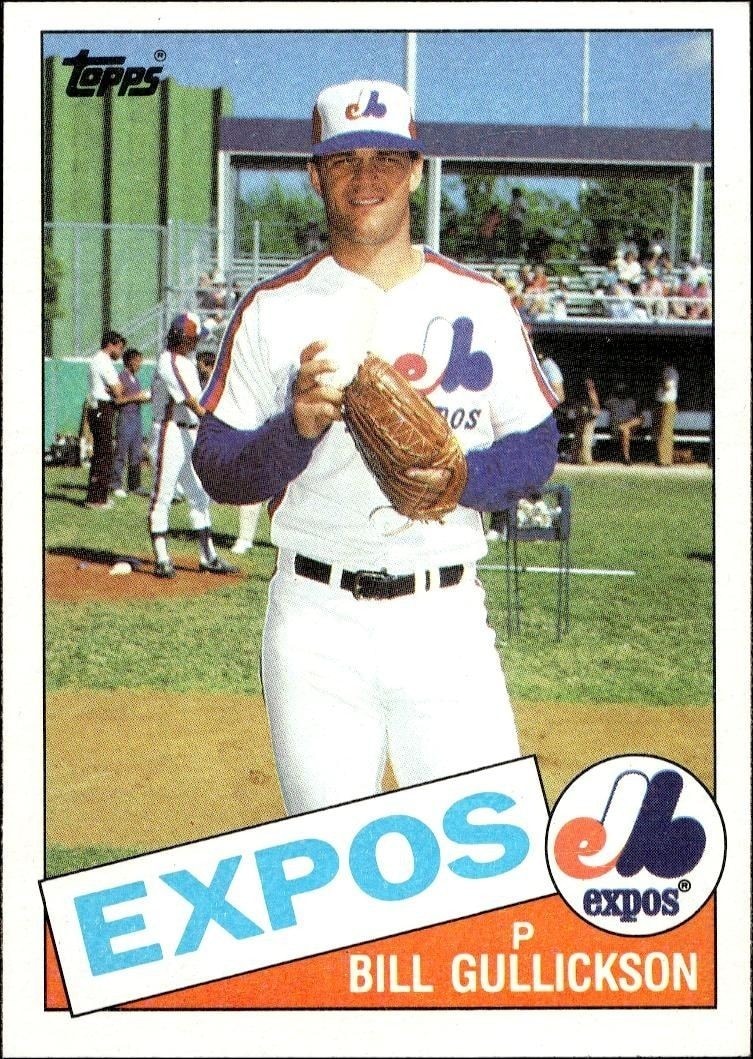 1985 Topps Bill Gullickson #687 trading card