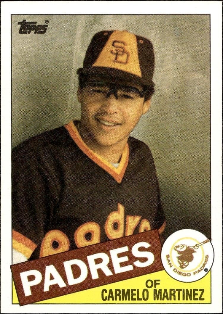 1985 Topps Carmelo Martinez #558 trading card