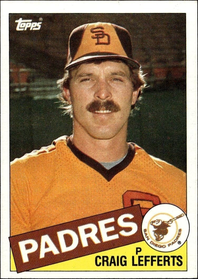 1985 Topps Craig Lefferts #608 trading card