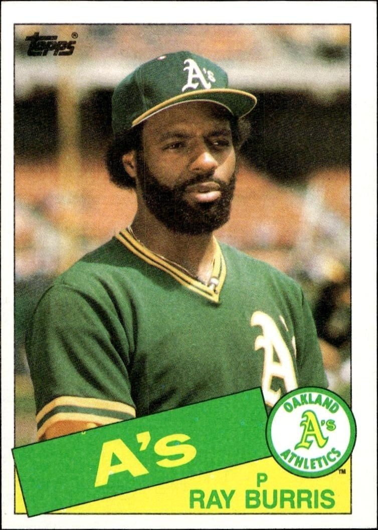 1985 Topps Ray Burris #758 trading card