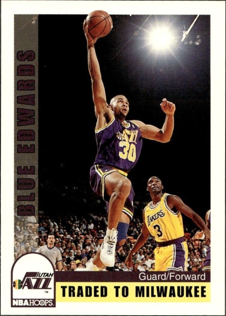 1992-93 Skybox NBA Hoops Blue Edwards #225 basketball trading card front