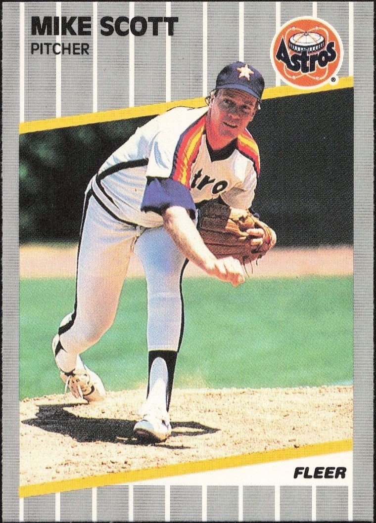 1989 Fleer Mike Scott #367 trading card