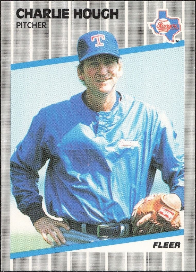 1989 Fleer Charlie Hough #522 trading card