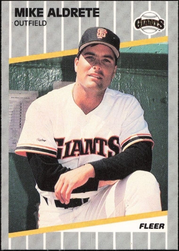 1989 Fleer Mike Aldrete #323 trading card