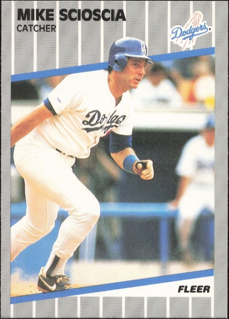 1989 Fleer Mike Scioscia #71 trading card