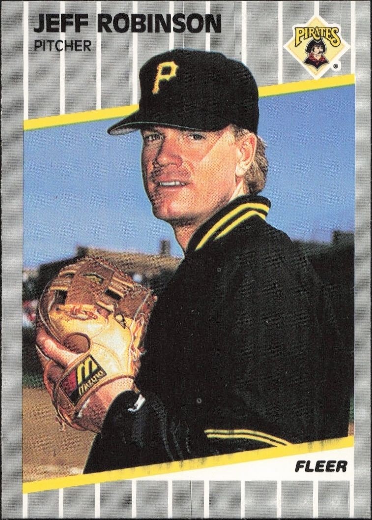 1989 Fleer Jeff Robinson #220 trading card