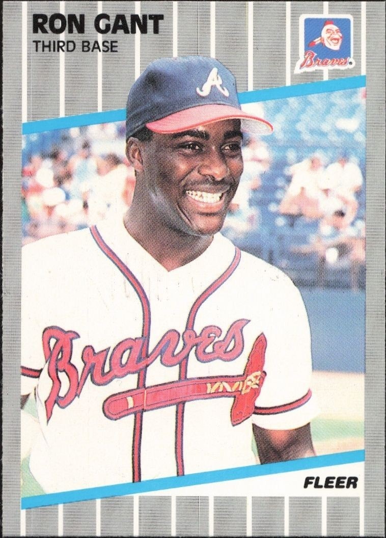 1989 Fleer Ron Gant #590 trading card