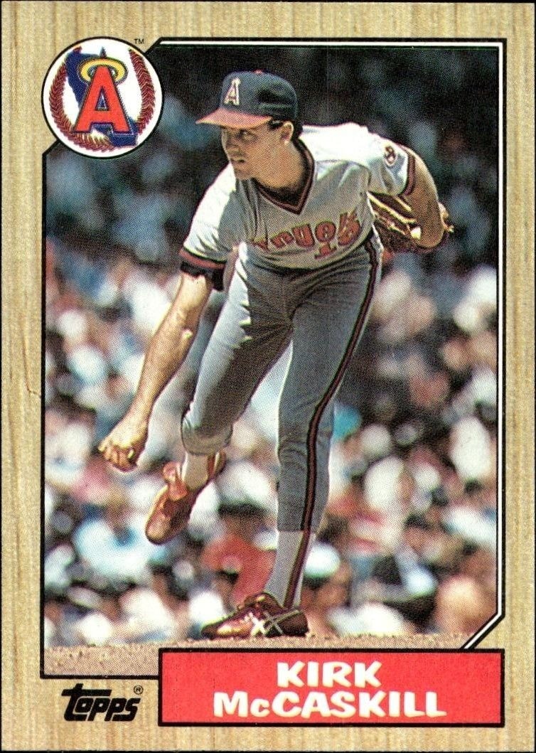 1987 Topps Kirk McCaskill #194 trading card