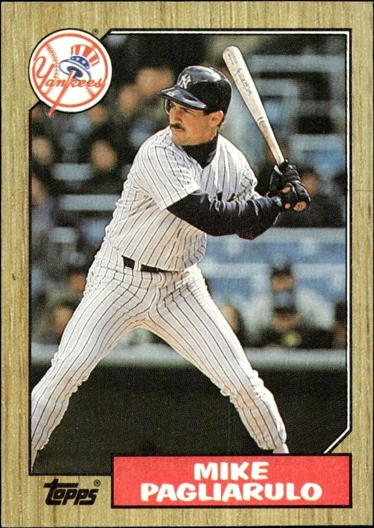 1987 Topps Mike Pagliarulo #195 trading card