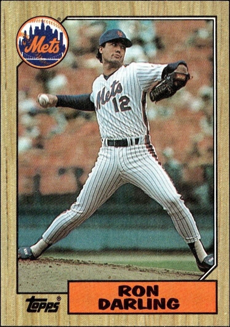 1987 Topps Ron Darling #75 trading card