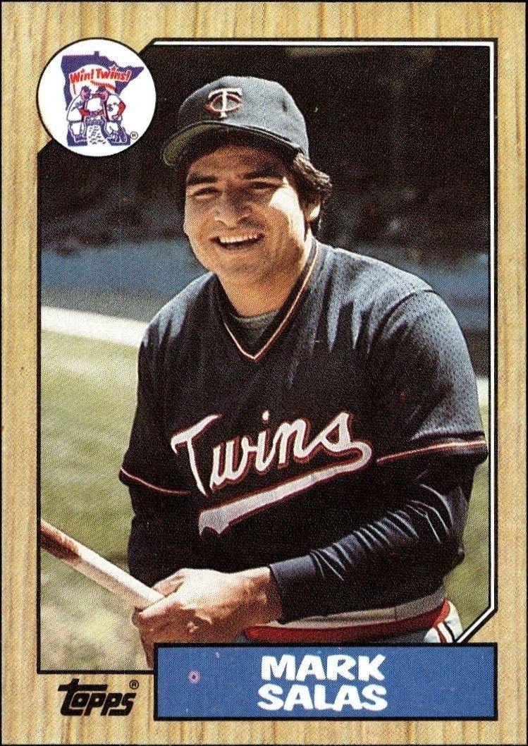 1987 Topps Mark Salas #87 trading card