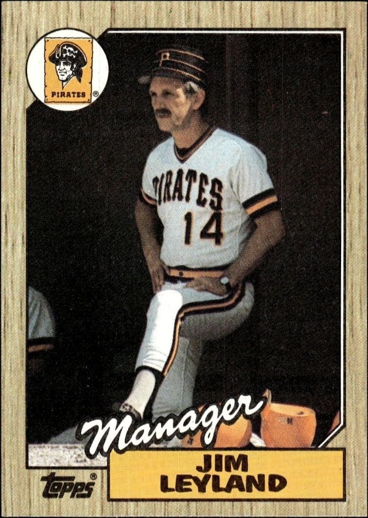 1987 Topps Jim Leyland #93 trading card