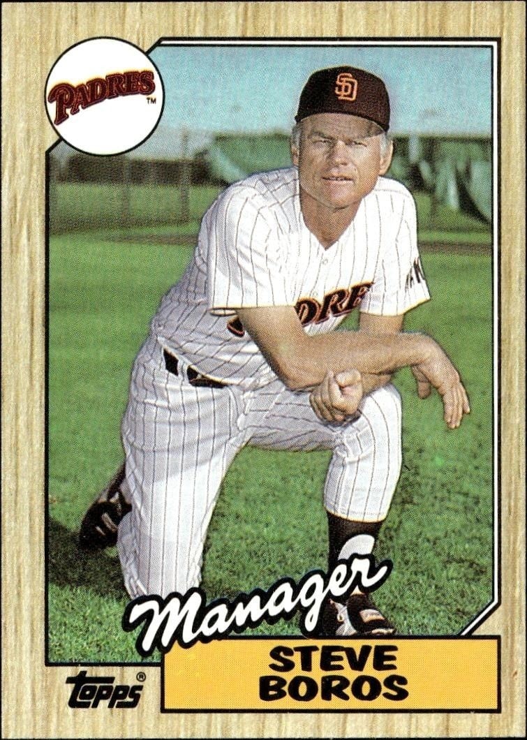 1987 Topps Steve Boros #143 trading card