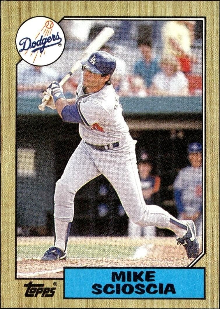1987 Topps Mike Scioscia #144 trading card
