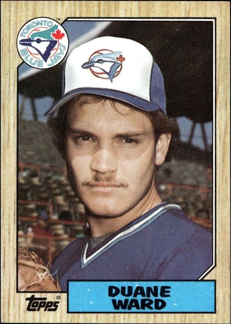 1987 Topps Duane Ward #153 trading card