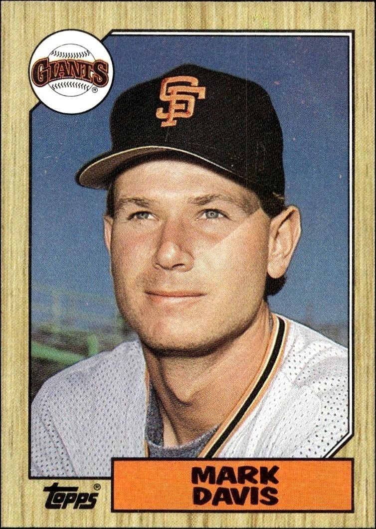 1987 Topps Mark Davis #21 trading card