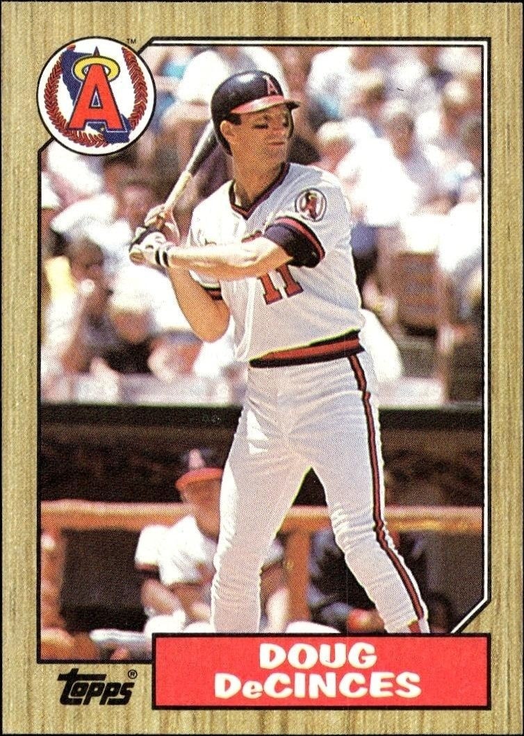 1987 Topps Doug DeCinces #22 baseball trading card front