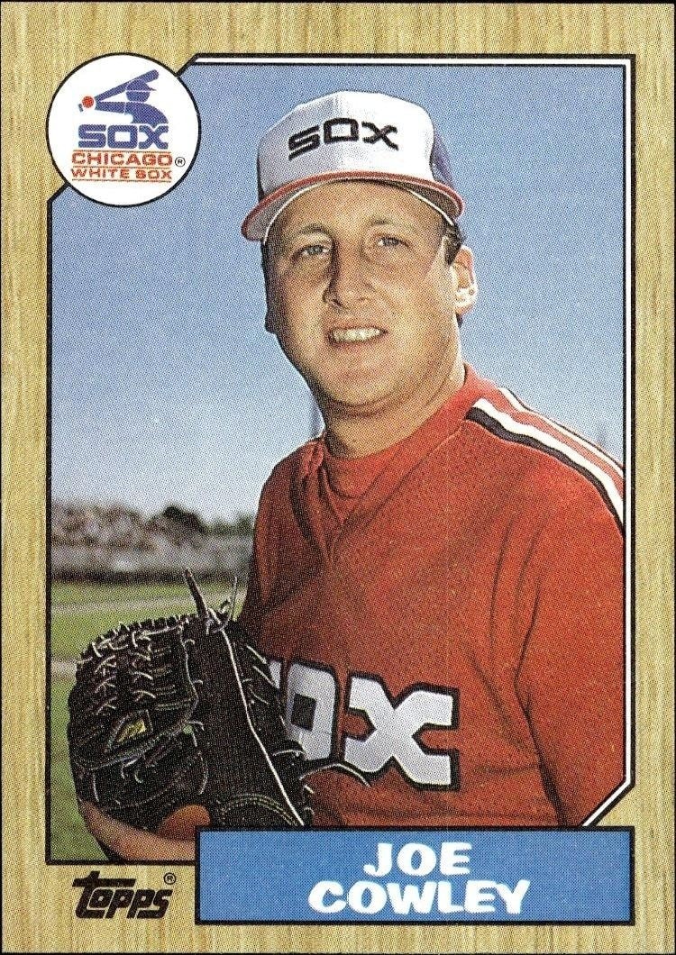 1987 Topps Joe Cowley #27 trading card