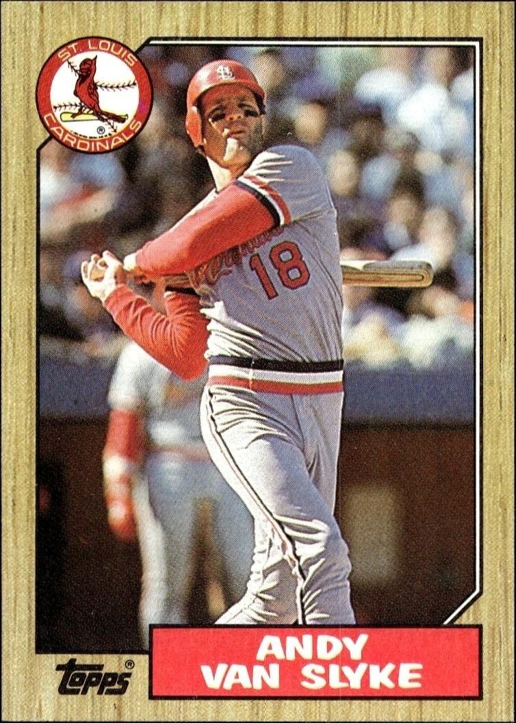 1987 Topps Andy Van Slyke #33 trading card