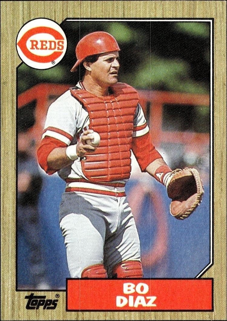 1987 Topps Bo Diaz #41 baseball trading card front
