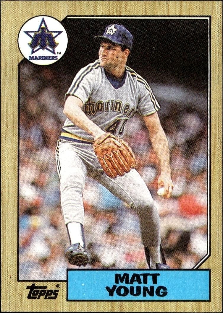 1987 Topps Matt Young #19 trading card