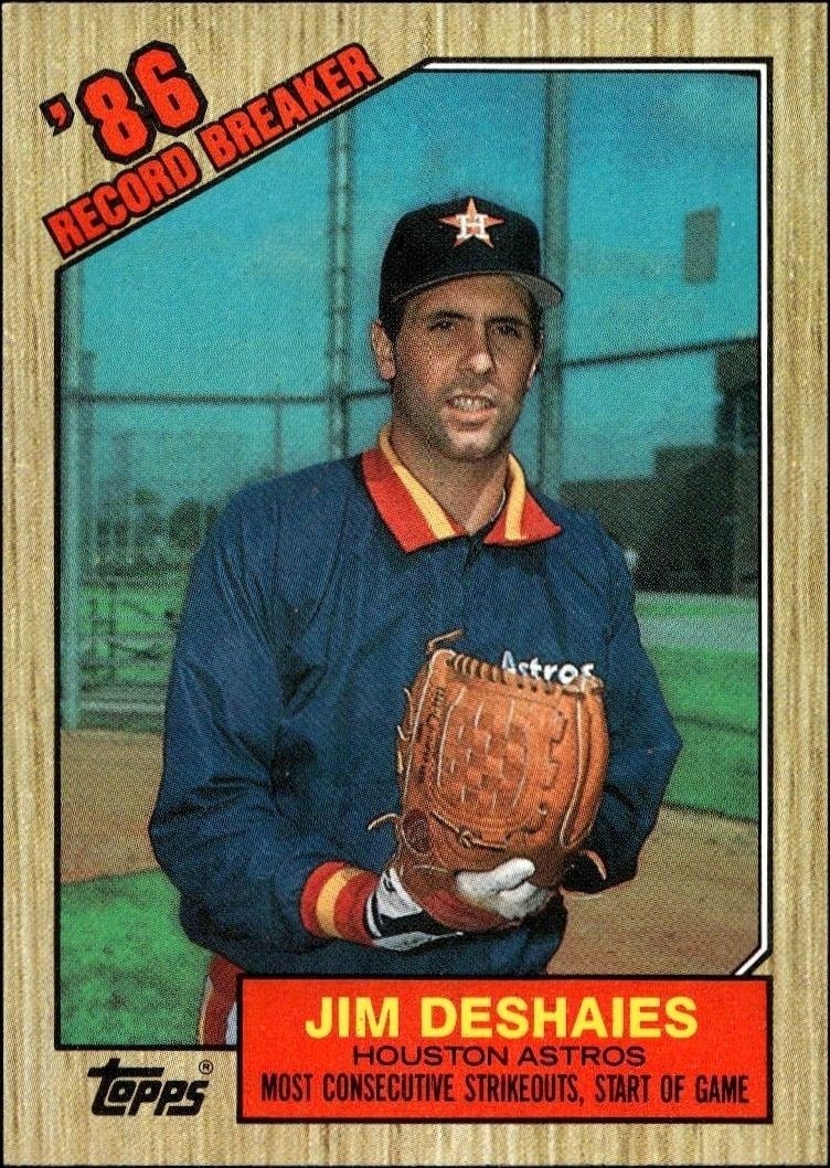 1987 Topps Jim Deshaies #2 trading card