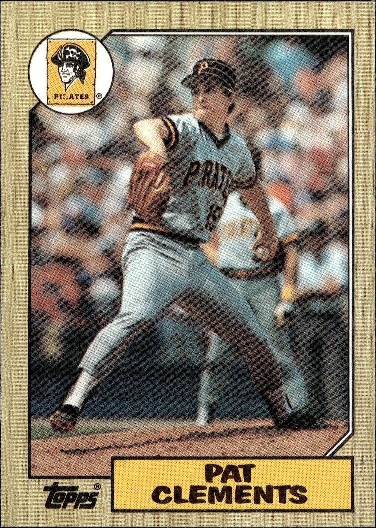 1987 Topps Pat Clements #16 trading card