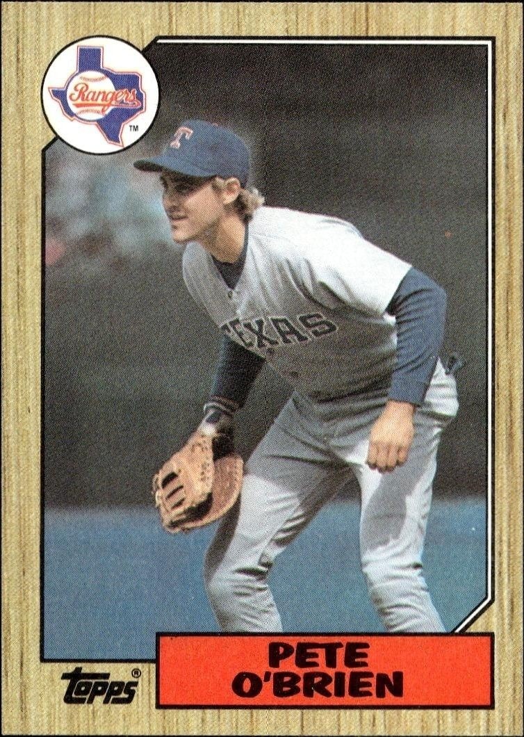 1987 Topps Pete O'Brien #17 trading card