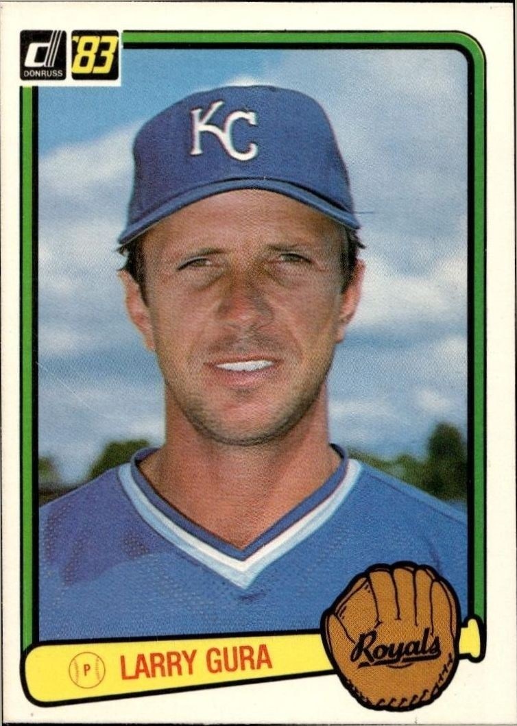 1983 Donruss Larry Gura #160 trading card