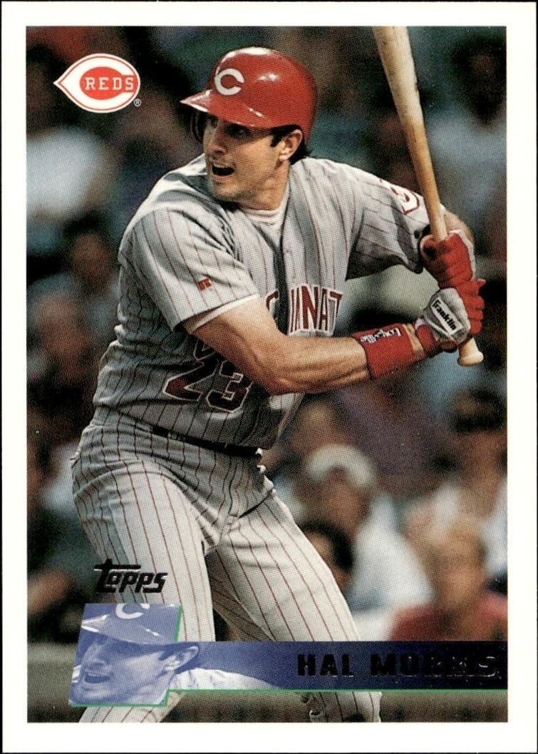 1996 Topps Series 1 Hal Morris #158 trading card
