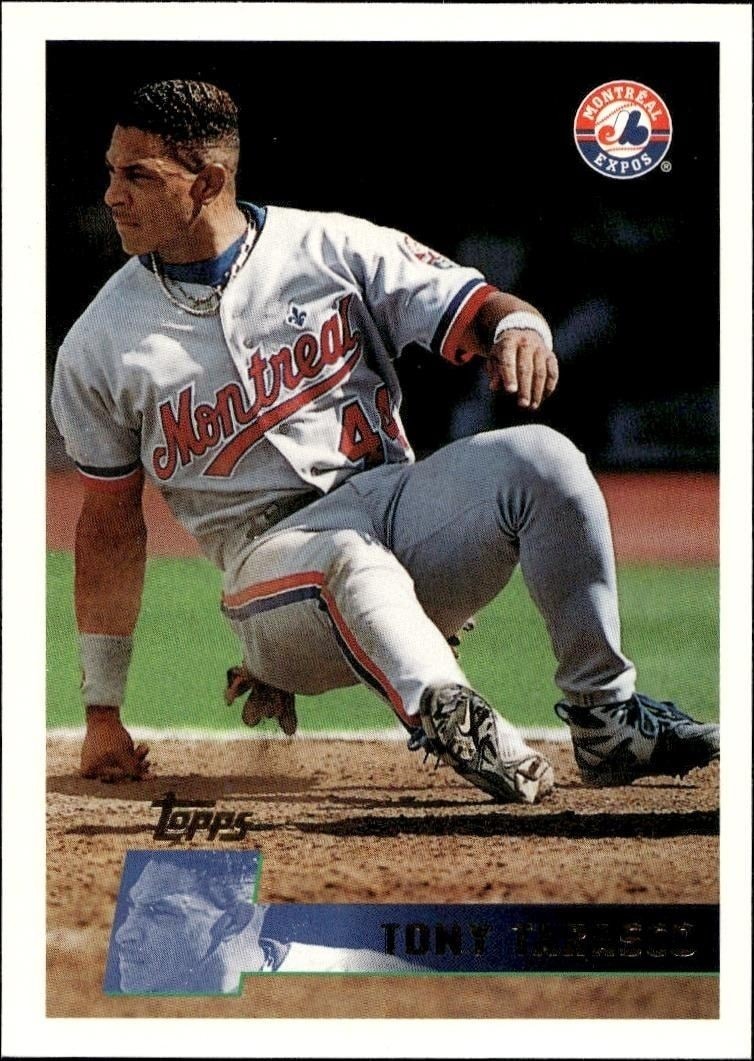 1996 Topps Series 1 Tony Tarasco #37 trading card