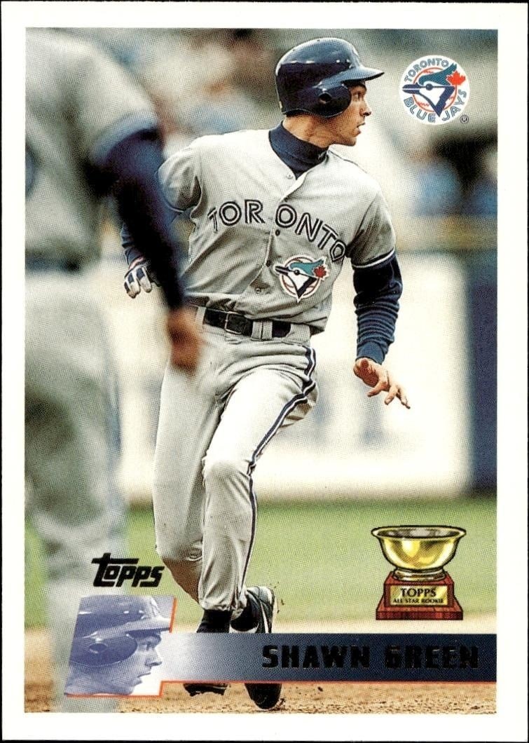 1996 Topps Series 2 Shawn Green #417 trading card