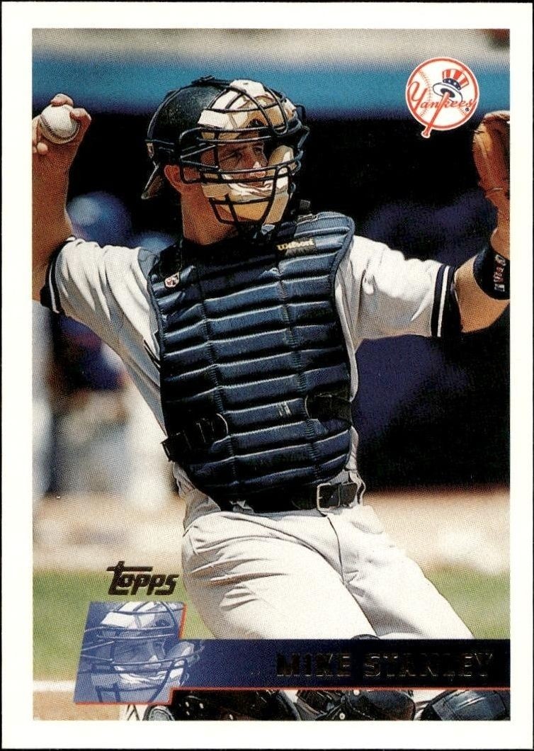 1996 Topps Series 1 Mike Stanley #135 trading card