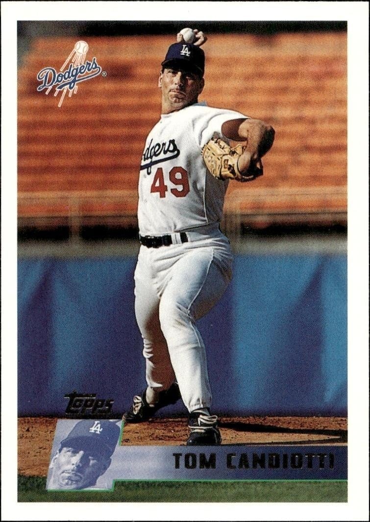 1996 Topps Series 1 Tom Candiotti #153 trading card