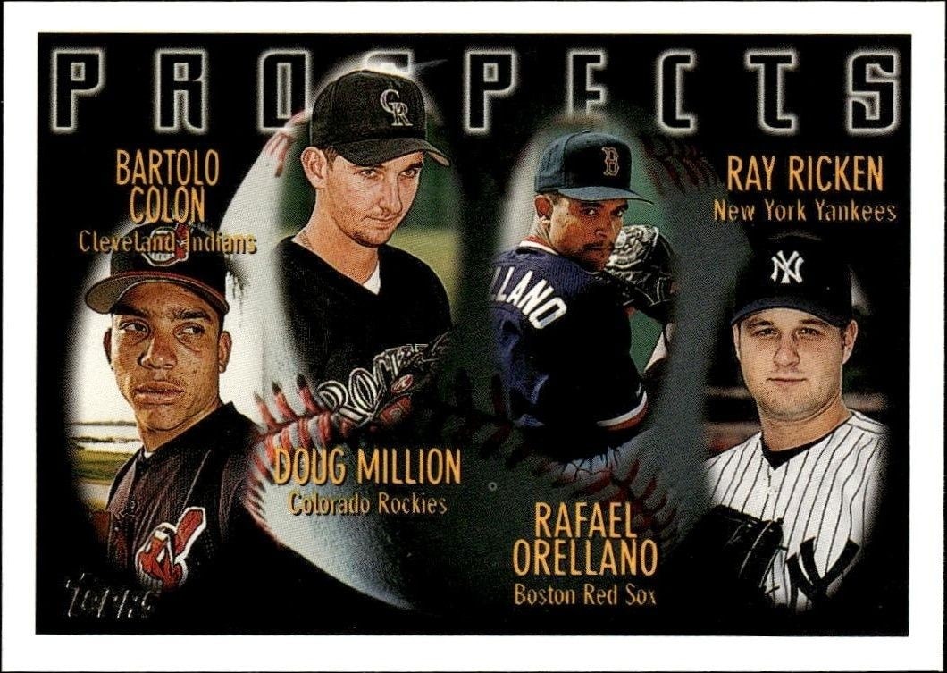 1996 Topps Series 2 Bartolo Colon #428 trading card