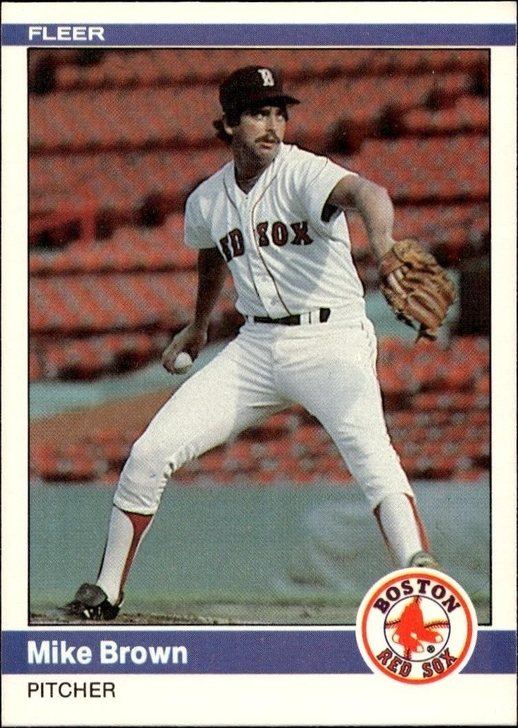 1984 Fleer Mike Brown #394 trading card