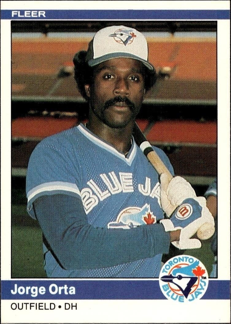 1984 Fleer Jorge Orta #166 trading card