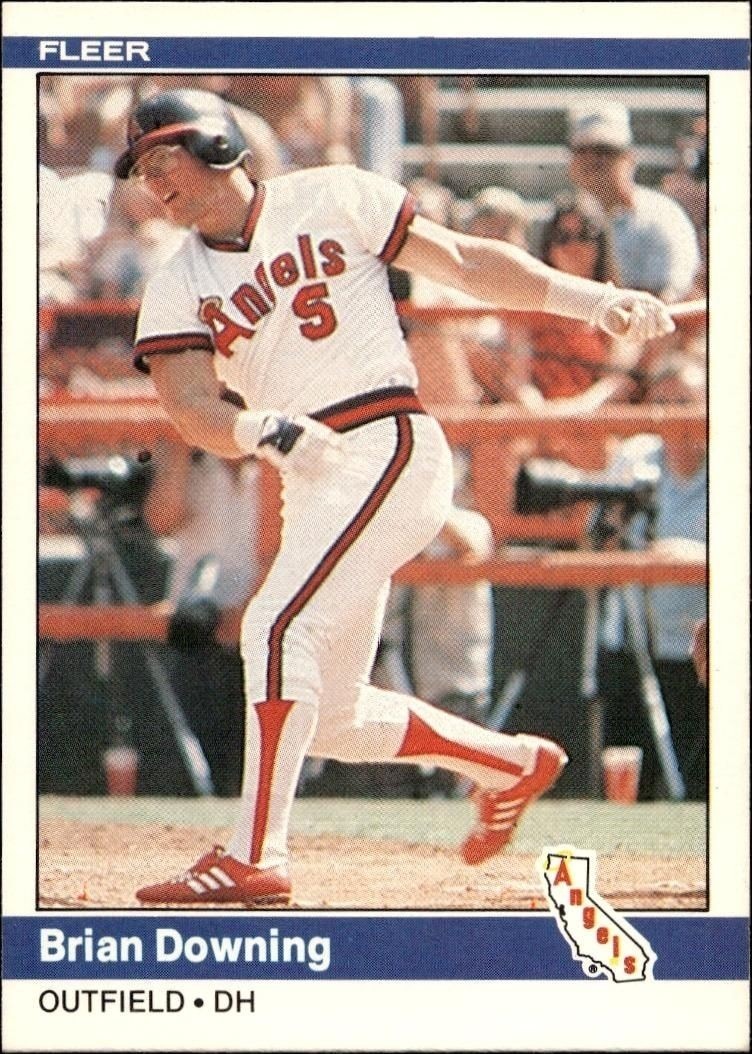 1984 Fleer Brian Downing #515 trading card