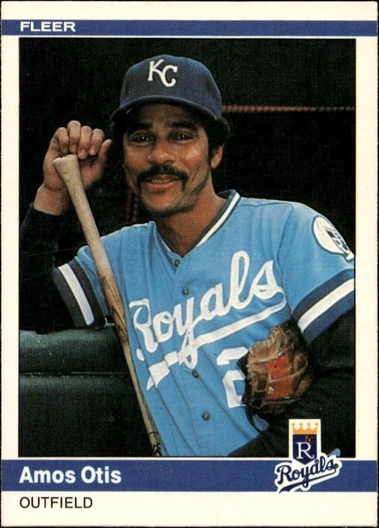 1984 Fleer Amos Otis #351 trading card