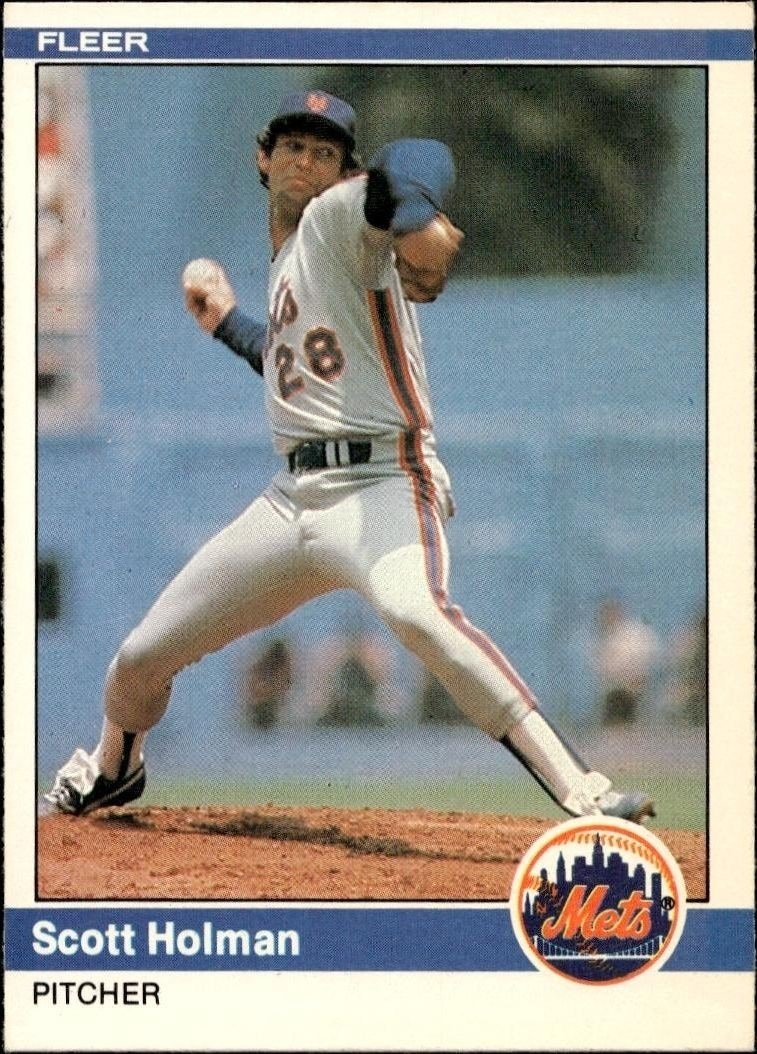 1984 Fleer Scott Holman #589 trading card