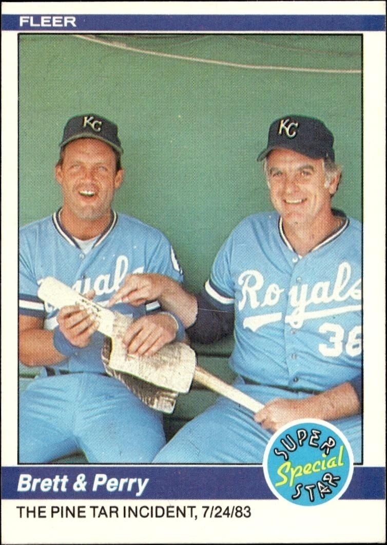 1984 Fleer George Brett #638 trading card