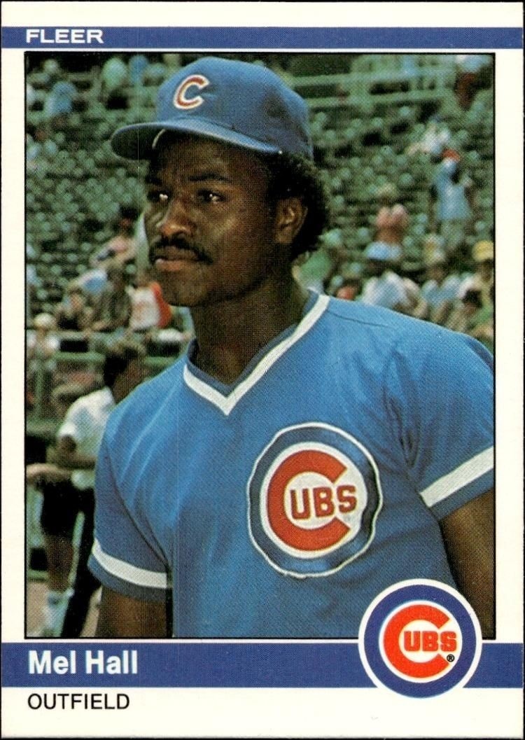 1984 Fleer Mel Hall #493 trading card