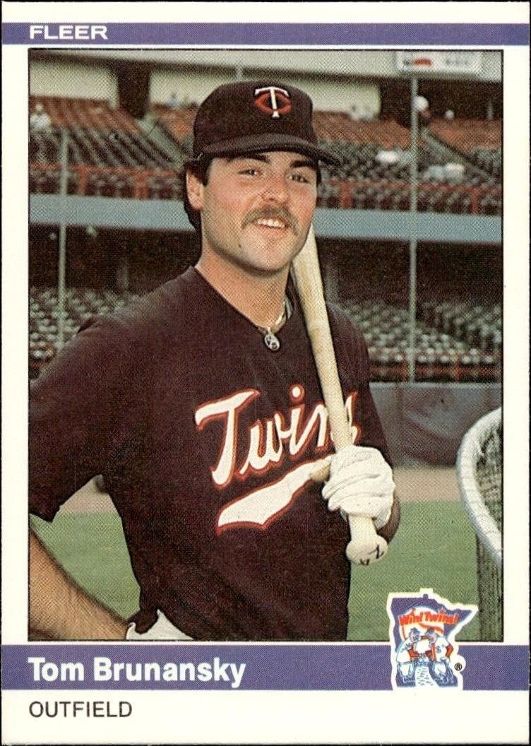 1984 Fleer Tom Brunansky #557 trading card