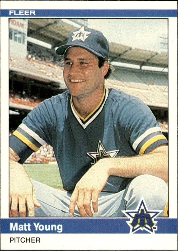 1984 Fleer Matt Young #624 trading card