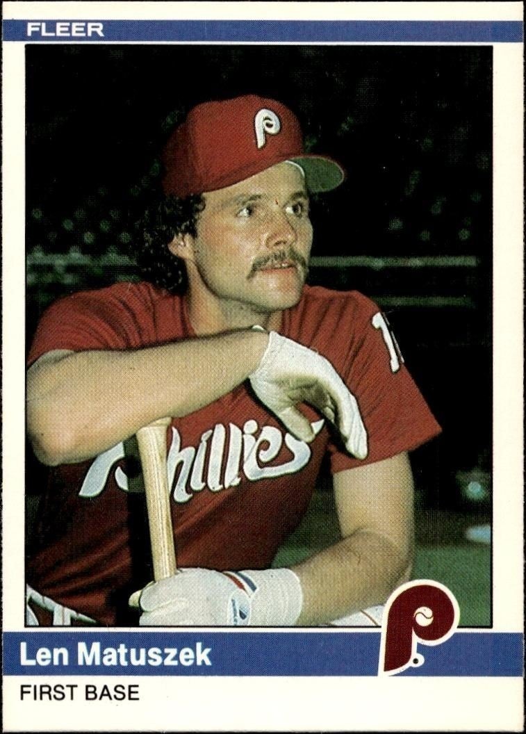1984 Fleer Len Matuszek #41 trading card