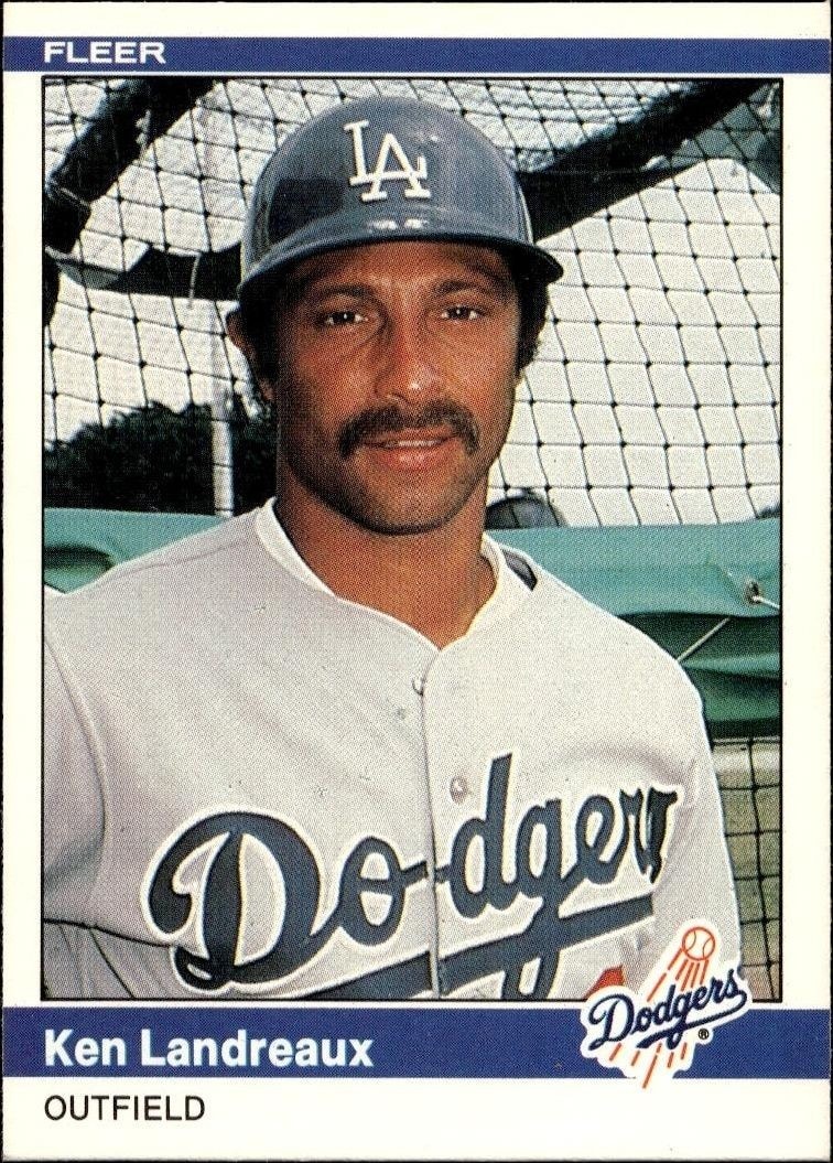 1984 Fleer Ken Landreaux #104 trading card